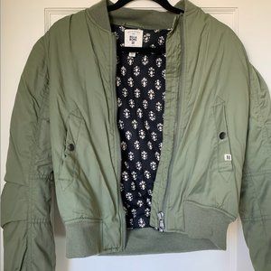 Green Billabong Bomber Jacket